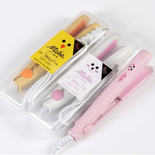 Mini Portable Hair Straightener – Cute Compact Travel Flat Iron (Fast Heating)