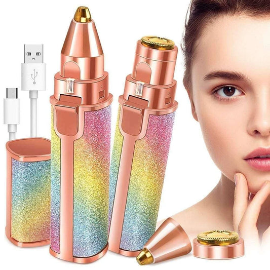 2-in-1 Painless Electric Eyebrow & Facial Hair Remover