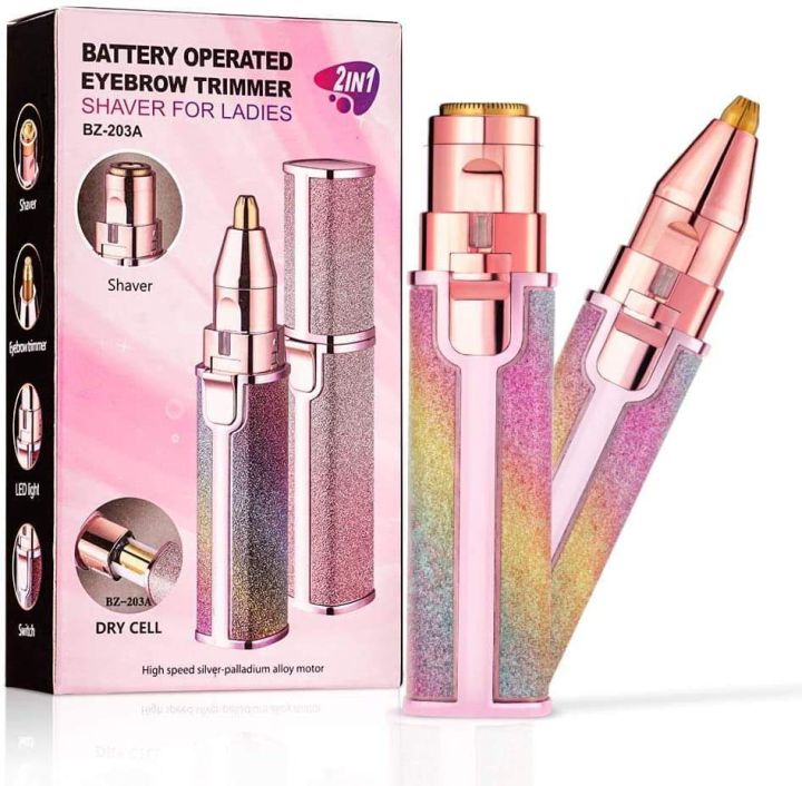 2-in-1 Painless Electric Eyebrow & Facial Hair Remover