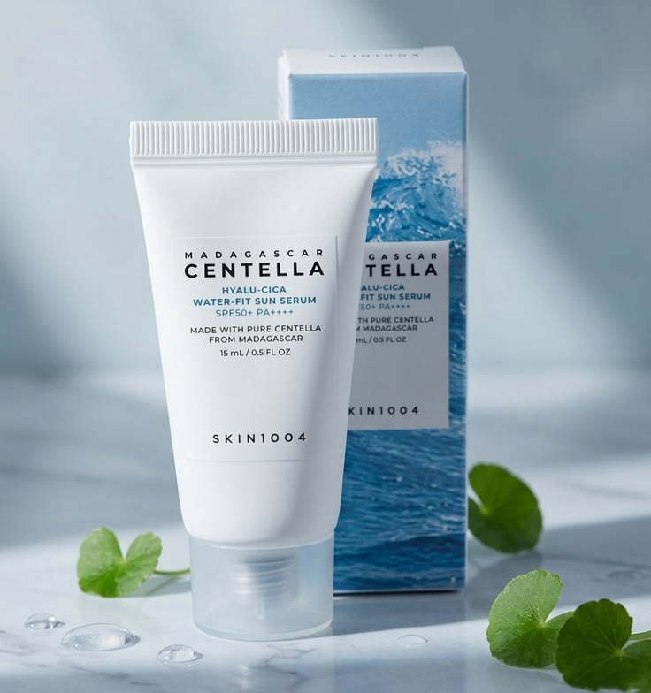 SKIN1004 Madagascar Centella Hyalu-Cica Water-Fit Sun Serum SPF50+ PA++++ 50ml | Hydrating Sunscreen